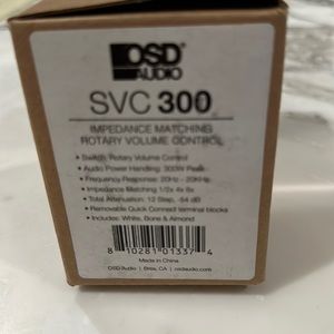 OSD AUDIO, SVC 300, rotary volume control.NIB